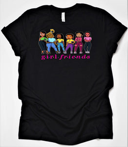 All Grown Up Female Cartoon Character T-Shirt - Jazzi D's Hometown Tees